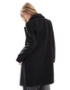Stradivarius wool look jacket in black