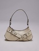 Topshop Saira buckle shoulder bag in lemon