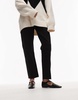 ARKET leather T-bar ballet flats in black