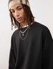 Reclaimed Vintage unisex oversized boxy sweatshirt in black