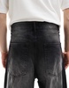 Bershka super baggy fit jeans in black