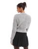 Bershka chunky cardigan in gray