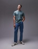Topman regular T-shirt in washed green