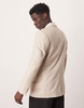 ASOS DESIGN regular tuxedo blazer in stone jacquard