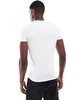 ASOS DESIGN essential 2 pack muscle fit t-shirts in black and white