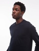 ARKET terry jersey sweatshirt with pocket in navy