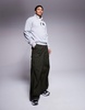 The North Face Box Half Dome Quarter Zip Sweatshirt in gray
