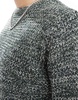 Brave Soul chunky knit crew neck sweater in green heather