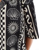 ASOS DESIGN boxy shirt with shell vacation print in mono - part of a set
