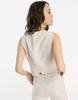 & Other Stories linen mix vest in beige