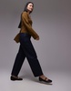 ARKET Amber barrel leg jeans in rinse wash blue
