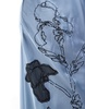 ASOS DESIGN satin bias maxi dress with embroidery in slate blue