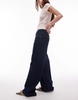 ARKET Cloud low rise baggy wide leg jeans in blue rinse wash