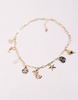 8 Other Reasons mermaid shell charm necklace in gold