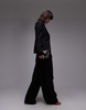 Mango relaxed suit pants in black - part of a set