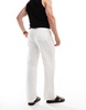 Bershka textured pants in white - part of a set