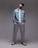 Topman lightweight ripstop jacket in blue
