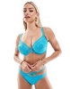 Ann Summers Fuller Bust Lasting lover non padded plunge bra in blue