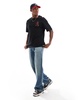 ADPT oversized T-shirt with A backprint in black