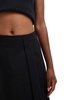 ASOS DESIGN cotton poplin bubble maxi skirt in black