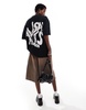 AllSaints Orlando back print t-shirt in black