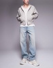 ASOS DESIGN baggy jeans in light wash blue