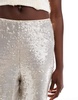 ASOS DESIGN tailored sequin ankle grazer pants in cream