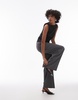 ARKET stretch tailored vest top in black