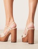 ASOS DESIGN Nudge platform sandals in natural