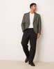 ASOS DESIGN regular blazer in black boucle