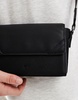 Bershka detailed crossbody bag in black