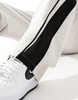 Bershka baggy leg tailored pants in gray