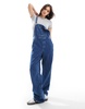 ASOS DESIGN classic denim overalls in indigo wash