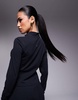 Nike Training Zenvy Yoga full zip longsleeve top in black