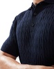 Brave Soul knit textured button up top in ecru