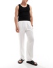 Bershka textured pants in white - part of a set