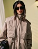 & Other Stories midaxi trench jacket with convertible collar detail in beige