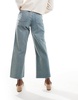 ASOS DESIGN cropped comfort stretch straight leg jeans in vintage wash