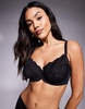 Ann Summers Fuller Bust Sexy Lace non padded plunge bra in black