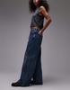 ARKET Cloud low rise baggy wide leg jeans in dark wash blue