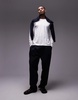 Mango long sleeve t-shirt in white