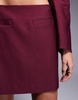 ASOS DESIGN tailored pelmet mini skirt in burgundy - part of a set