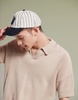 ASOS DESIGN relaxed boxy fit knit notch neck polo in stone