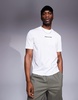 Armani Exchange t-shirt with chest and back logo in white