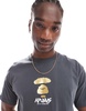 Aape by A Bathing Ape logo chest t-shirt in gray