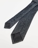 ASOS DESIGN tie with grunge texture in black