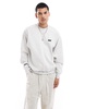Aape By A Bathing Ape heart crew neck sweatshirt in gray heather