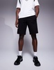 Armani Exchange logo sweat shorts in black