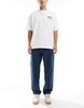ASOS DESIGN baggy jeans in dark wash blue