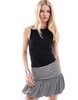COLLUSION longline base layer tank top in black